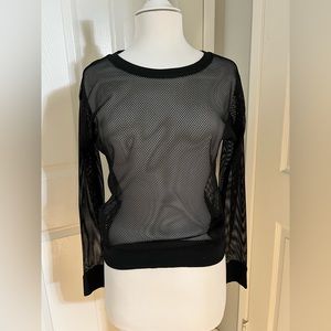 Black netted top